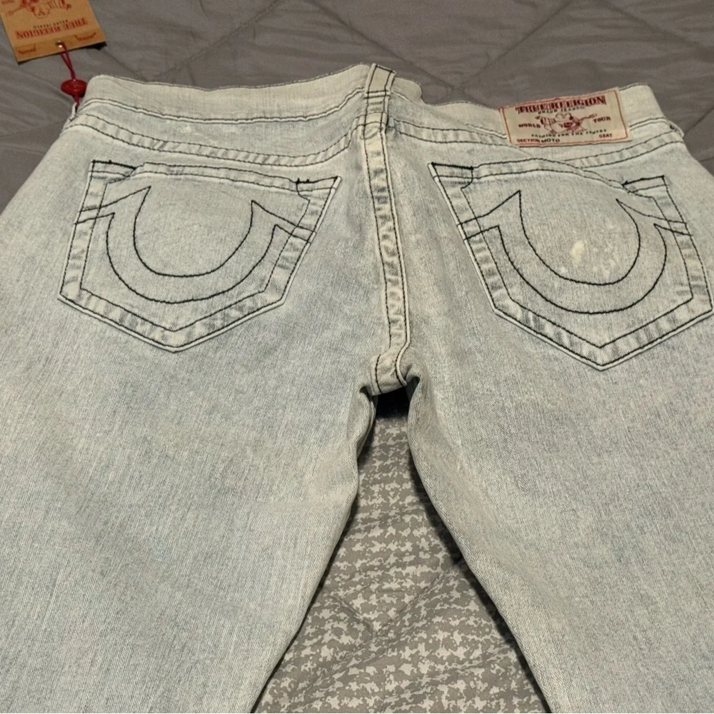 Vintage True Religion Men's Light Gray light stretch Jeans